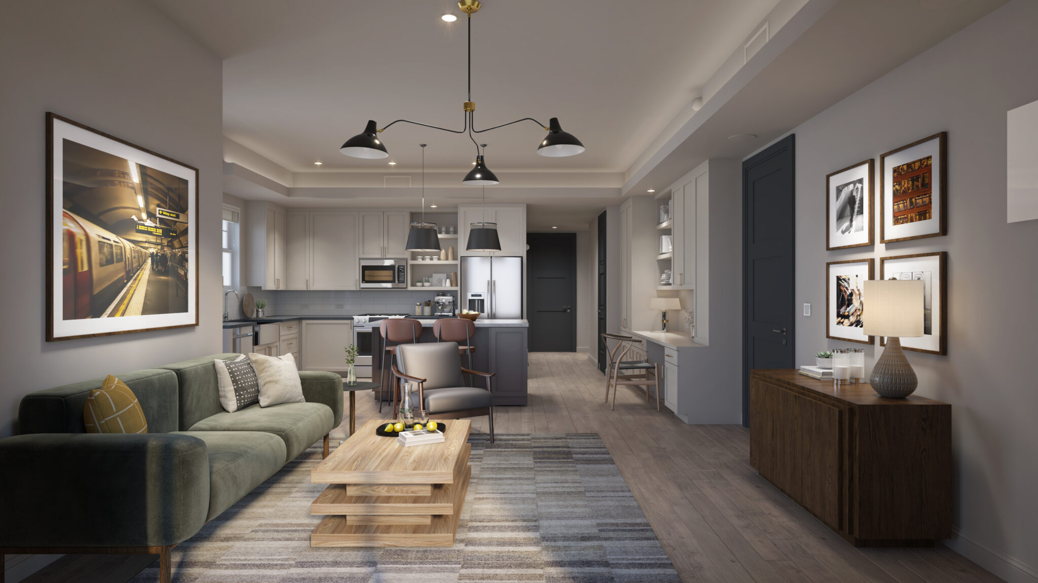 Discover spacious two bedroom residences at The Everett, where living areas flow into gourmet kitchens with custom home finishes. Indulge in spa-grade bathrooms for a serene sanctuary, this is urban living redefined.